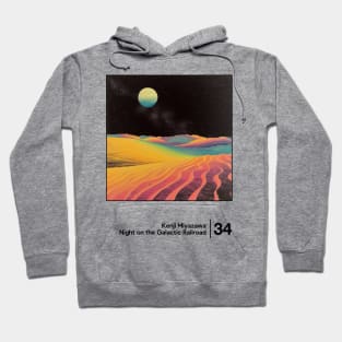 Night On the Galactic Road - Minimal Style Graphic Artwork Hoodie